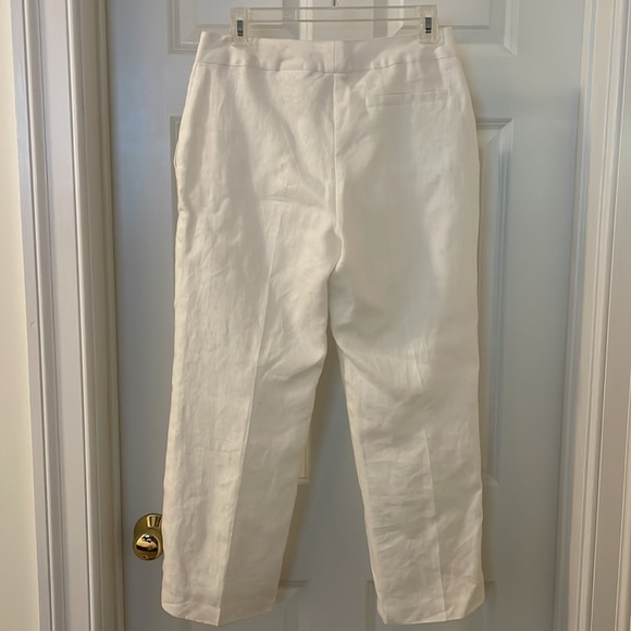 Vintage Lucy Pereda White 100% Linen Pants - Picture 4 of 6